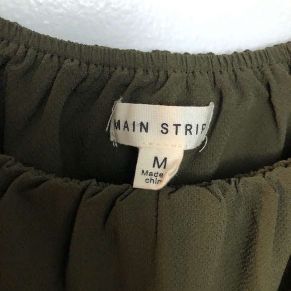 Off Shoulder Top | Olive Green Color | Size Medium - Picture 2 of 8